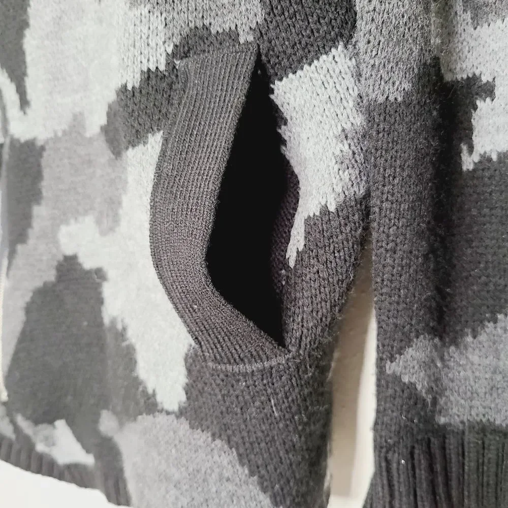 Ron‎ Tomson Men's Camo Moto zip Cardigan